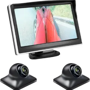 5インチ AHD 1080P 2カメラ 録画対応セット AN-TA02 シルバー
